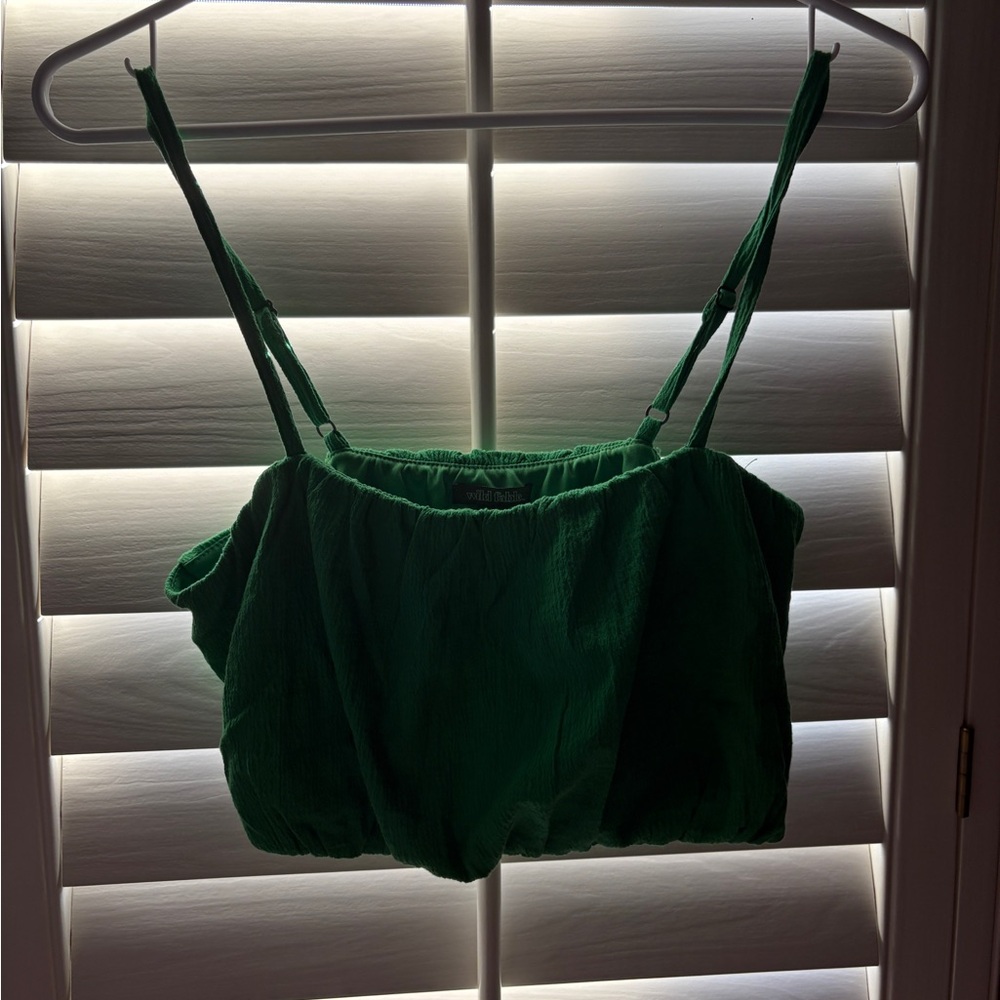 wild fable Green Cropped Tank Top